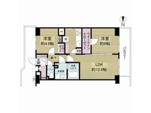 【大阪府/大阪市北区豊崎】日商岩井中津マンシヨン 間取り図