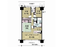 【大阪府/大阪市鶴見区鶴見】森都OSAKAイーストヴィル 間取り図