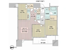 【大阪府/大阪市中央区安土町】シティタワー大阪本町 間取り図
