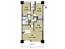 【大阪府/大阪市北区大淀中】グラン・コート北梅田 間取り図