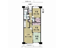 【大阪府/大阪市都島区友渕町】ベル・パークシティ画地ＩＩ　F棟 間取り図