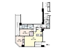 【大阪府/大阪市西区江戸堀】大阪市西区江戸堀1丁目 中古マンション 間取り図