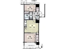 【大阪府/大阪市旭区大宮】ブランシエラ千林大宮 間取り図