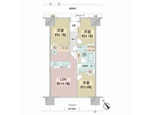 【大阪府/大阪市西淀川区竹島】ルネ加島駅前パークフロント 間取り図