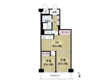 【大阪府/大阪市城東区野江】パレ京橋Ｉ番館 間取り図