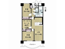 【大阪府/大阪市都島区友渕町】友渕コーポ 間取り図