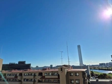 【東京都/大田区下丸子】東京サーハウスアクアポート 【眺望写真】リビング側バルコニーからは、多摩川を望む爽やかで開放的な眺望をお楽しみいただけます。