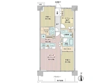 【東京都/大田区矢口】プライム大田矢口ウエスト棟 間取り図