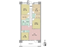 【東京都/大田区西六郷】クレストフォルム東京リバーコースト 間取り図