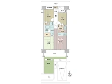 【東京都/大田区蒲田本町】グランイーグル蒲田ネオスト 間取り図