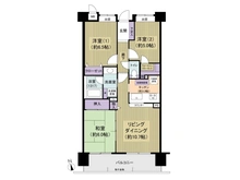 【東京都/江戸川区中央】コスモ江戸川中央グレイスフォルム 間取り図