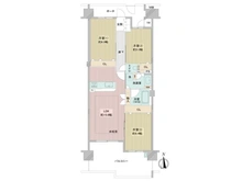 【東京都/府中市浅間町】エルフォレストビューウイングＩＩ 間取り図