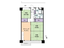 【東京都/府中市住吉町】府中住吉町住宅4号棟 間取り図