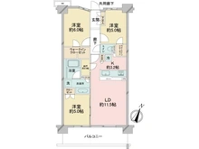 【神奈川県/横浜市戸塚区秋葉町】シティテラス横濱戸塚 間取り図