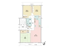 【神奈川県/横浜市戸塚区平戸町】ニューシティ東戸塚緑の街3号棟 間取り図