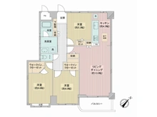【神奈川県/横浜市戸塚区上矢部町】戸塚グリーンヒルダイヤモンドマンション 間取り図