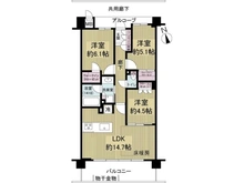 【大阪府/吹田市千里丘下】ガーデンパレス吹田千里丘Delight 間取り図