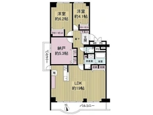 【大阪府/吹田市新芦屋上】メゾン千里丘E棟 間取り図