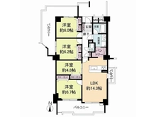 【大阪府/吹田市西御旅町】セントポリア北大阪ヴィゾン弐番館 間取り図