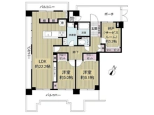 【大阪府/大阪市淀川区木川東】コスモハイツ新大阪2番館 間取り図