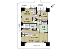 【大阪府/大阪市淀川区十八条】三国の川辺の森リバーガーデン 間取り図