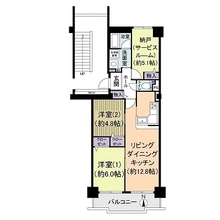 【大阪府/大阪市淀川区東三国】ユニライフ北大阪参号棟 間取り図