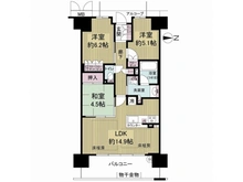 【大阪府/大阪市東淀川区南江口】ブランズシティ上新庄 間取り図