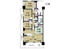 【大阪府/吹田市千里丘北】ミリカ・テラスＩＩＩ街区 間取り図