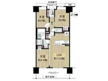 【大阪府/大阪市東淀川区相川】ウエリス相川駅前 間取り図