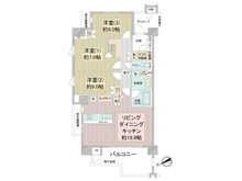 【兵庫県/西宮市甲子園九番町】レ・ジェイド西宮甲子園 間取り図