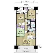 【兵庫県/宝塚市東洋町】サンメゾン宝塚エルド 間取り図