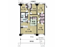 【兵庫県/西宮市枝川町】ファインシティ甲子園ノースレジデンス 間取り図