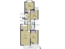【神奈川県/横浜市青葉区つつじが丘】コートヒルズ青葉台C 間取り図