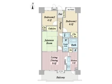 【千葉県/市川市島尻】ライオンズガーデン浦安 間取り図