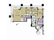 【千葉県/市川市市川南】パークシティ市川B棟 間取り図