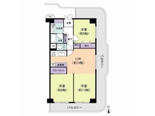 【東京都/江戸川区南篠崎町】南篠崎スカイハイツB棟 間取り図