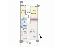 【神奈川県/川崎市中原区中丸子】ナイスシティアリーナ武蔵小杉ブライトコート 間取り図