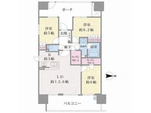 【神奈川県/川崎市中原区今井上町】ガーデンティアラ武蔵小杉 間取り図