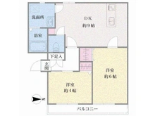 【神奈川県/川崎市中原区下沼部】シティハウス小杉 間取り図