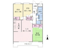 【神奈川県/川崎市中原区小杉町】パロス武蔵小杉マンション 間取り図