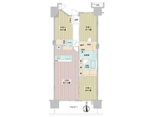 【東京都/荒川区南千住】東京フロンティアシティアーバンフォートウエストブロック 間取り図