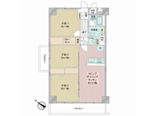 【東京都/葛飾区新宿】金町スカイハイツ 間取り図