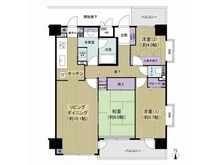 【東京都/足立区綾瀬】モア・ステージ綾瀬 間取り図