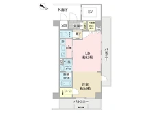 【東京都/足立区扇】ベルドゥムール扇大橋ＩＩ 間取り図