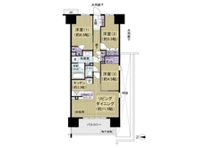【東京都/足立区千住橋戸町】AQUA　VISTA 間取り図