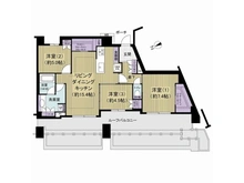 【東京都/江戸川区南葛西】ヴェリテージ葛西の杜 間取り図