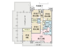 【東京都/江戸川区西葛西】エヴァーグリーン西葛西 間取り図