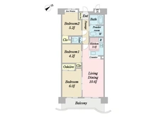【東京都/江戸川区松江】セザール船堀 間取り図
