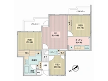 【埼玉県/さいたま市南区四谷】サーパス武蔵浦和 間取り図