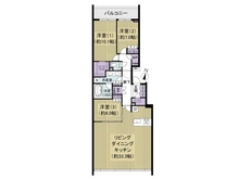 【東京都/世田谷区太子堂】グランドヒルズ三軒茶屋ヒルトップガーデンB棟 間取り図